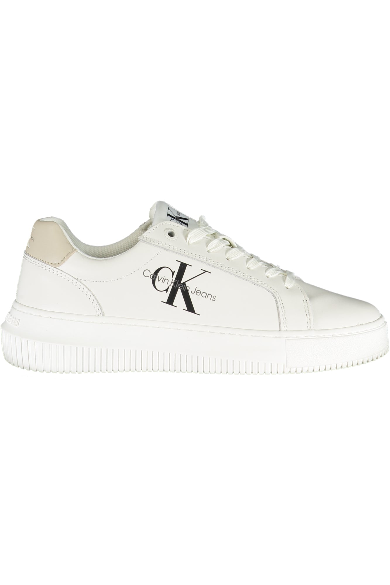 CALVIN KLEIN Damen Sneaker – Sportschuh mit Schnürsenkeln Weiß