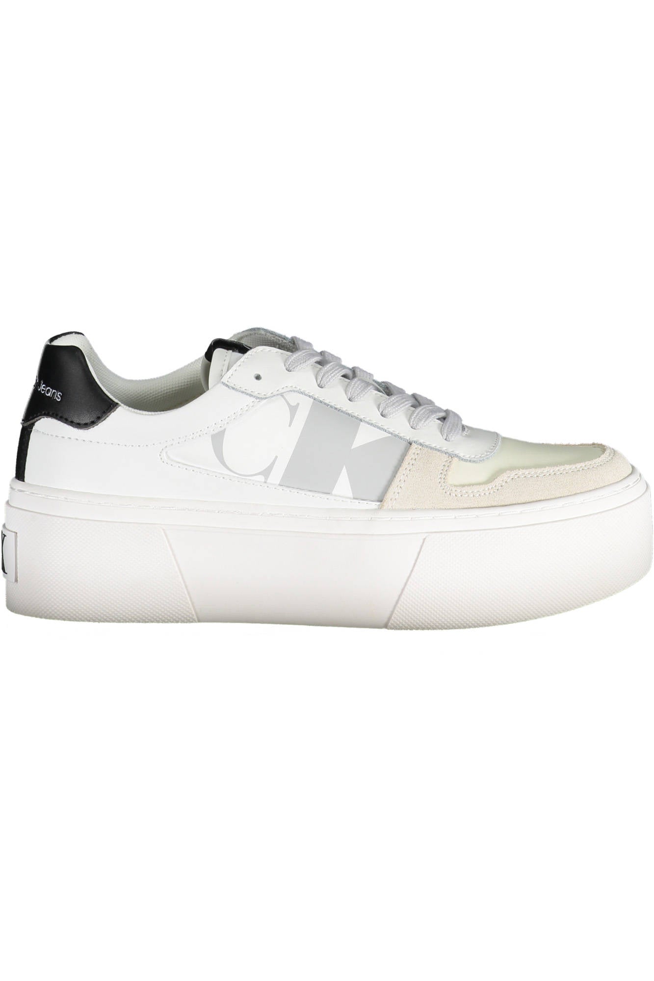 CALVIN KLEIN Damen Sneaker – Sportschuh mit Schnürsenkeln Weiß Hauptbild