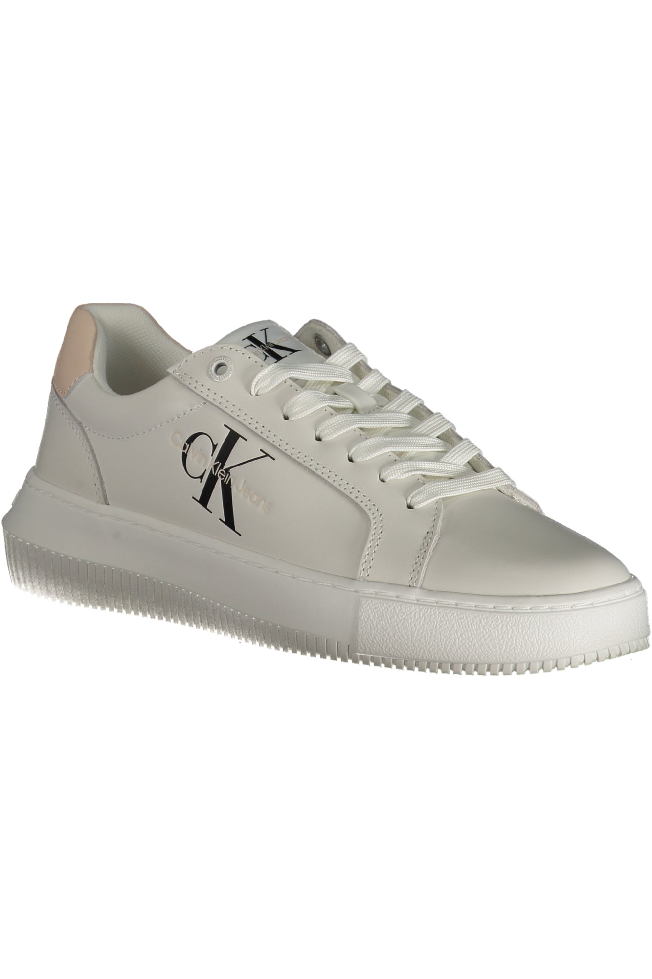 CALVIN KLEIN Damen Sneaker – Sportschuh mit Schnürsenkeln Weiß