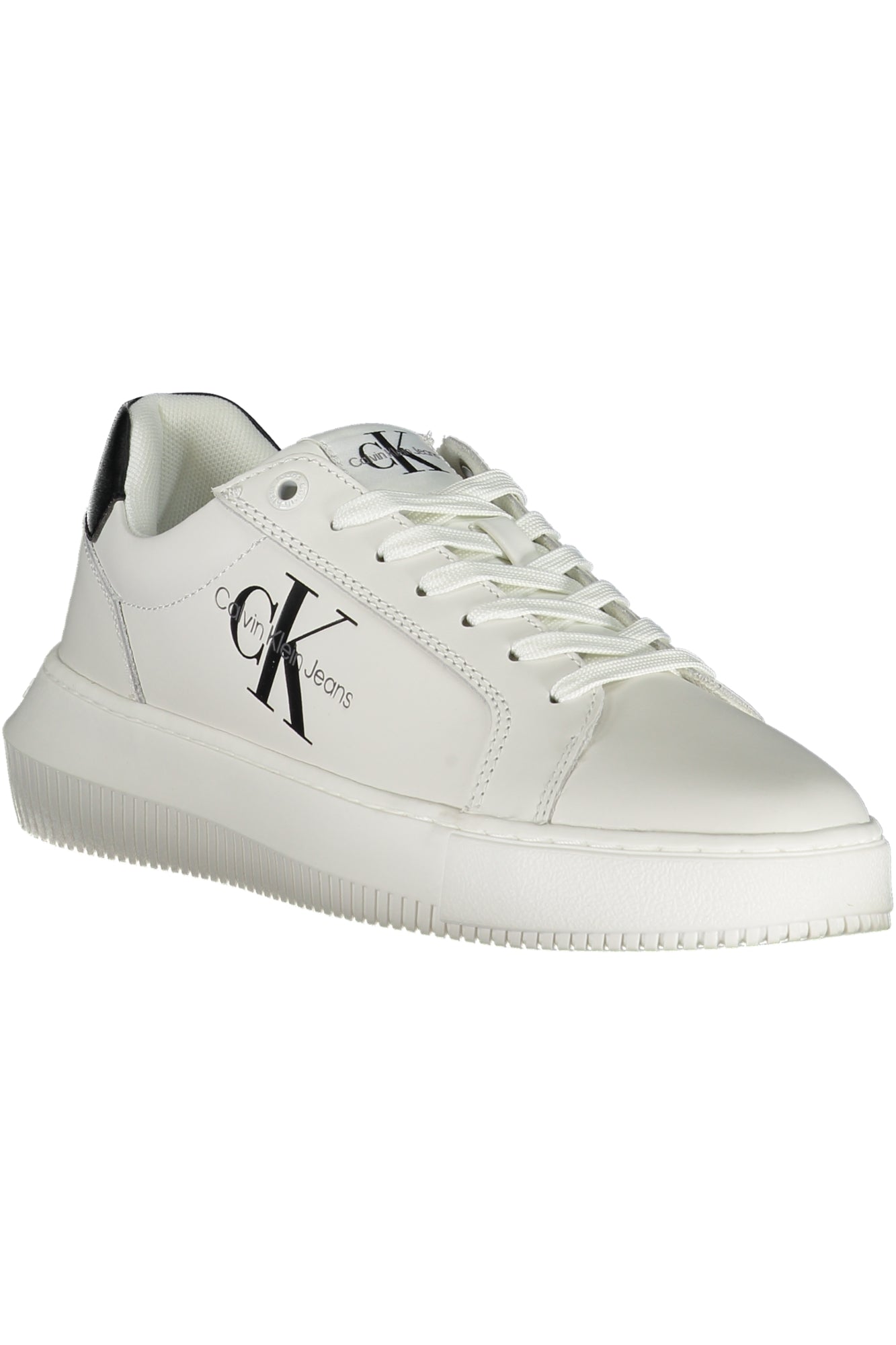 CALVIN KLEIN Damen Sneaker – Sportschuh mit Schnürsenkeln Weiß