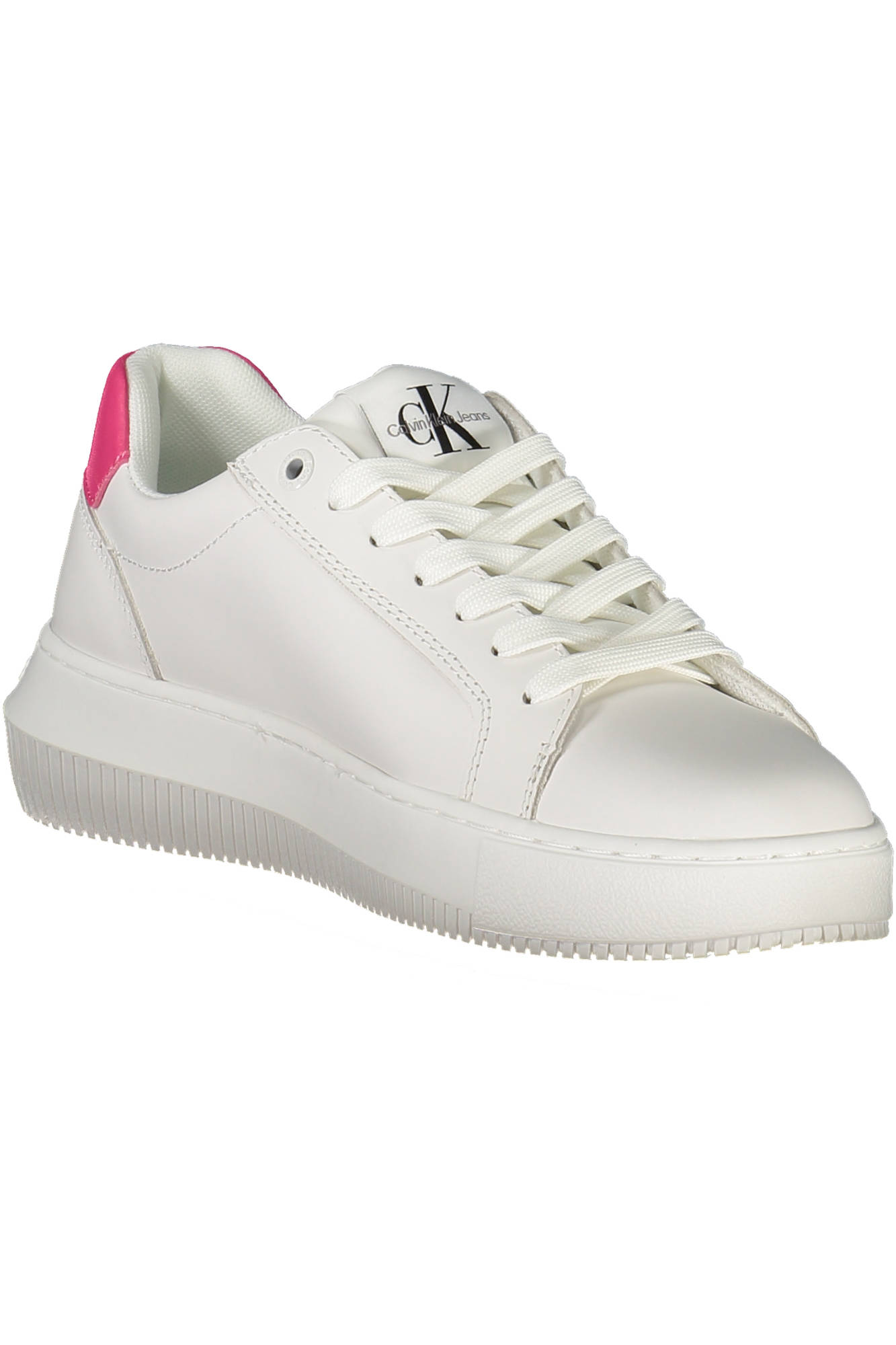 CALVIN KLEIN Damen Sneaker – Sportschuh mit Schnürsenkeln Weiß
