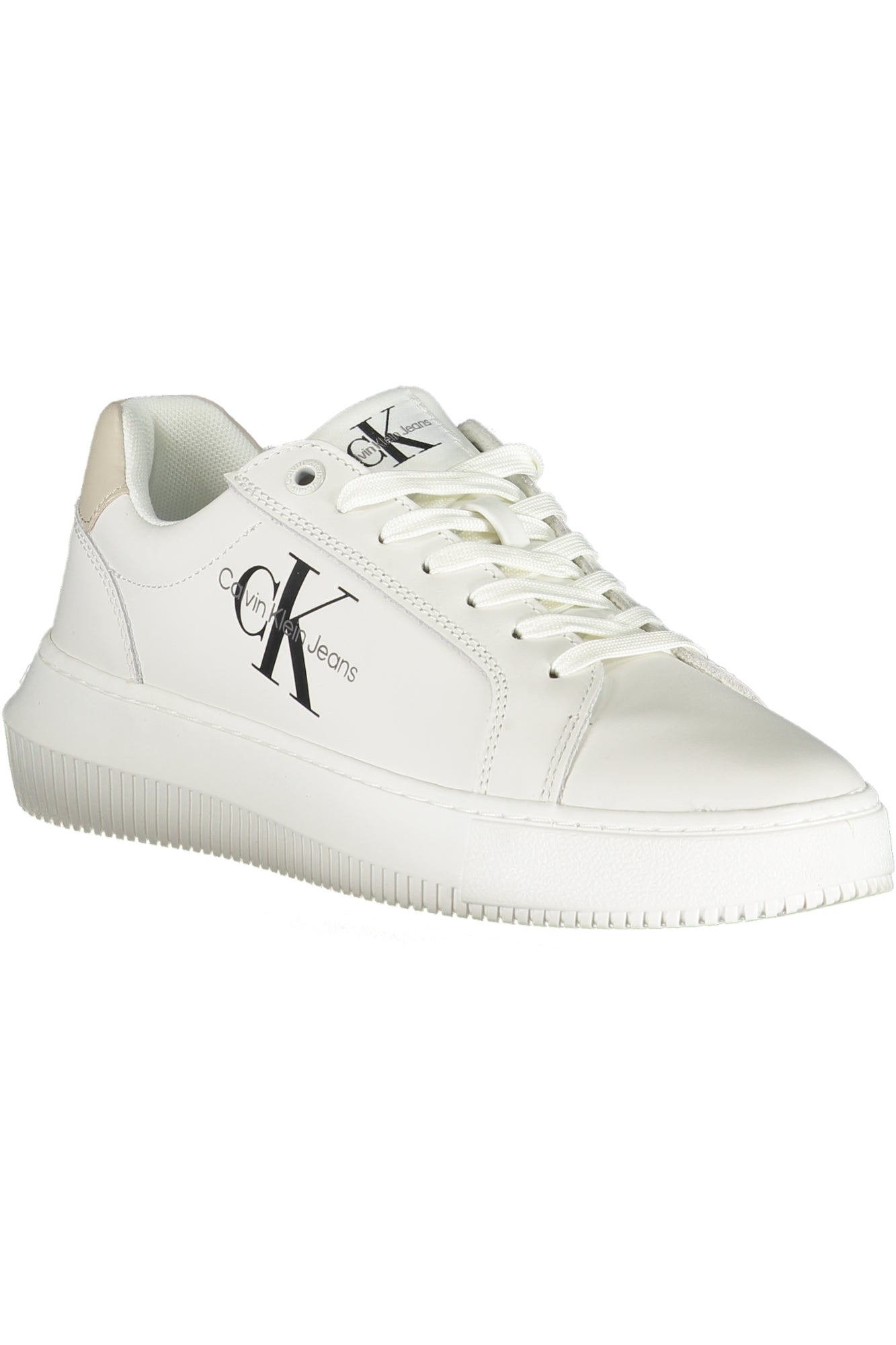 CALVIN KLEIN Damen Sneaker – Sportschuh mit Schnürsenkeln Weiß