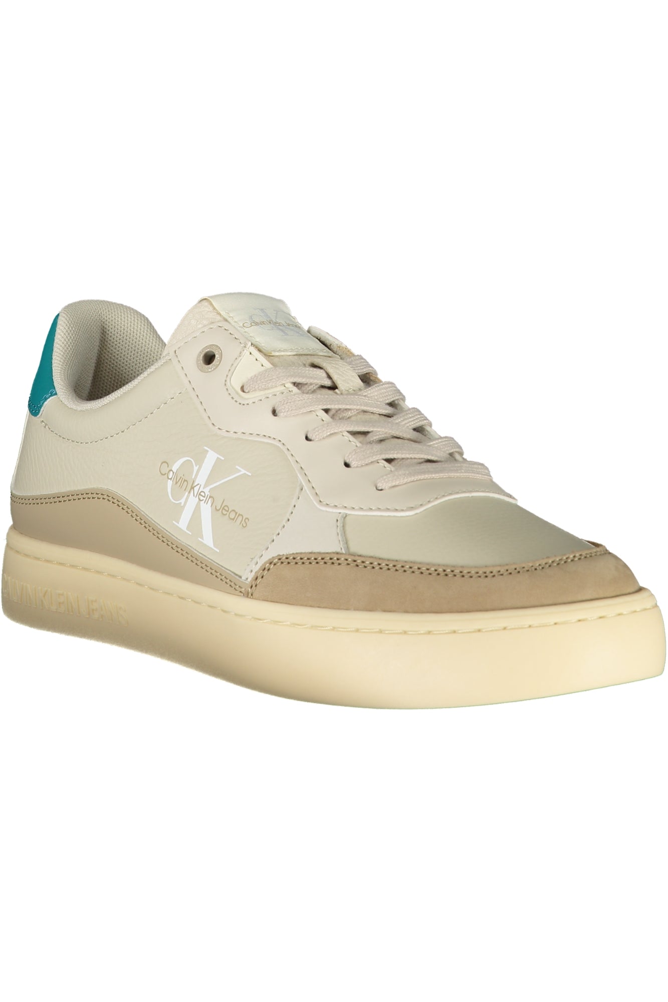 CALVIN KLEIN Herren Sneaker – Sportschuh mit Schnürsenkern Beige