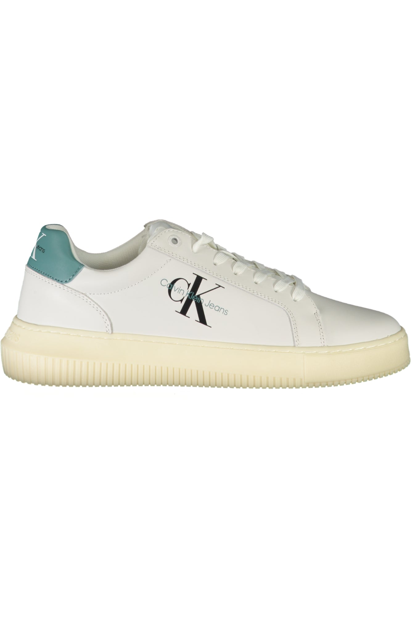 CALVIN KLEIN Herren Sneaker – Sportschuh mit Schnürsenkern Weiß