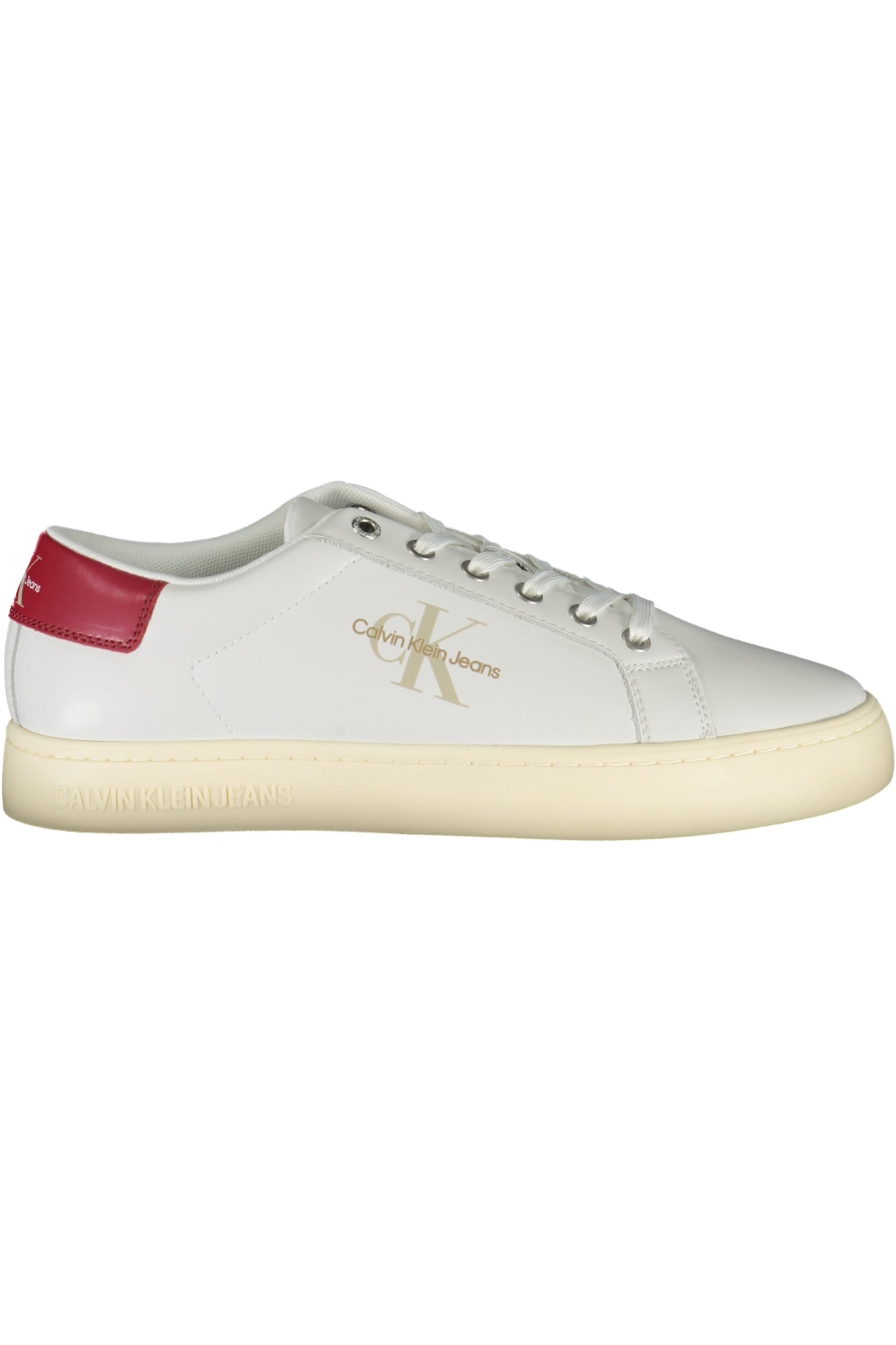CALVIN KLEIN Herren Sneaker – Sportschuh mit Schnürsenkern Weiß