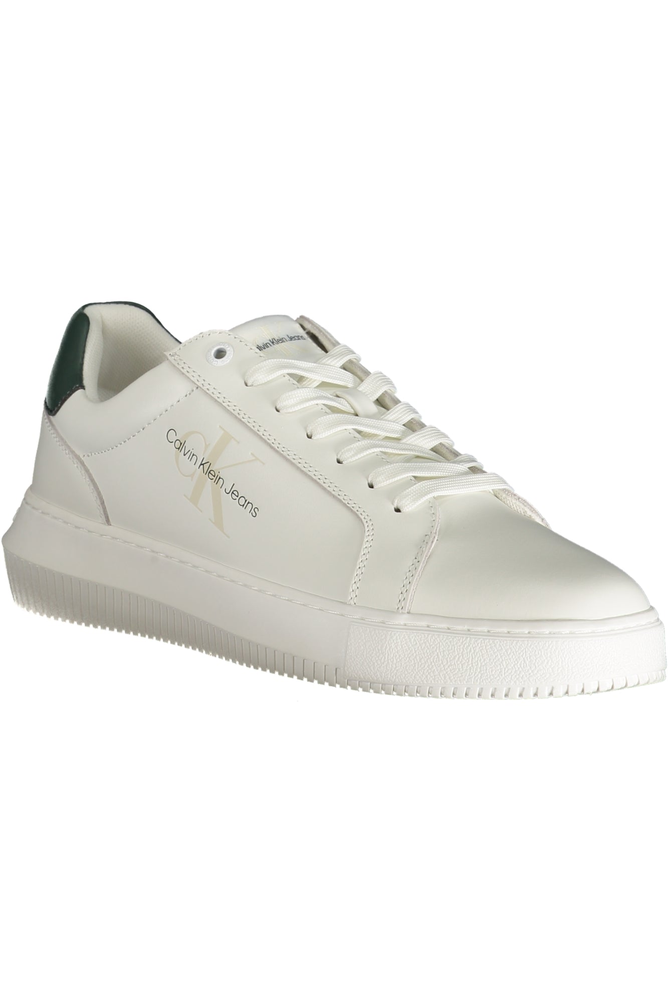 CALVIN KLEIN Herren Sneaker – Sportschuh mit Schnürsenkern Weiß