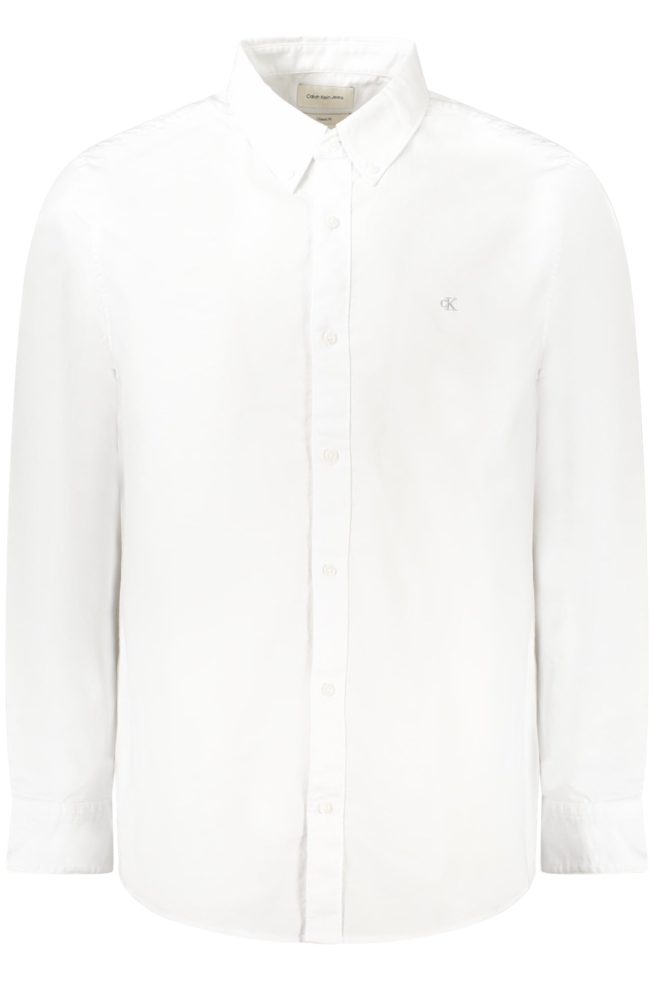 Calvin Klein Langarmshirt Herren Weiss Weiß Hauptbild