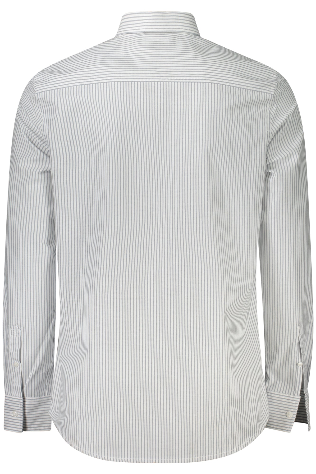 CALVIN KLEIN Langarmshirt Herren Weiss – Italienischer Kragen aus 100% Baumwolle Weiß