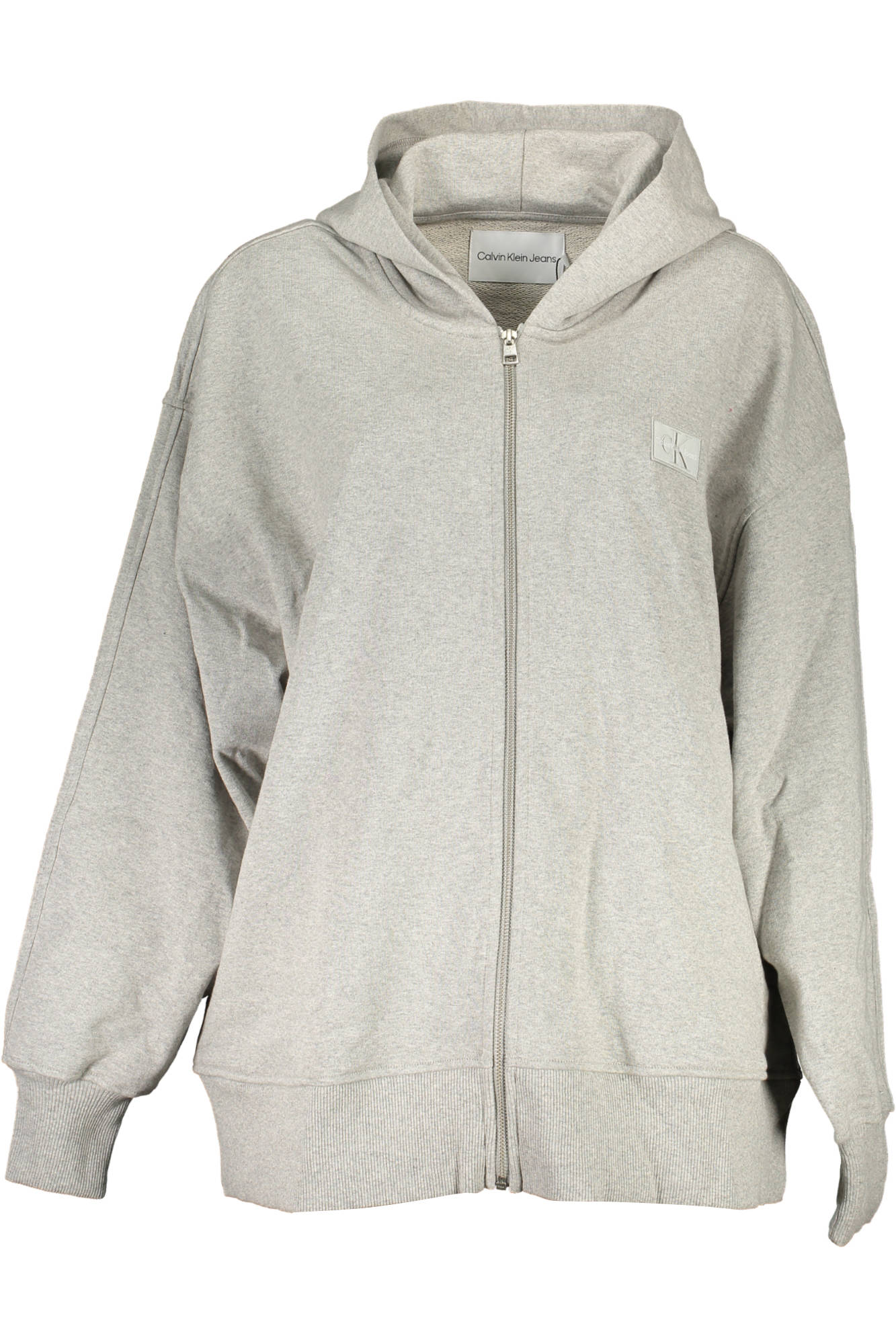 CALVIN KLEIN Sweatshirt Damen mit Reißverschluss – Kapuze & Taschen in Beige Zweitbild