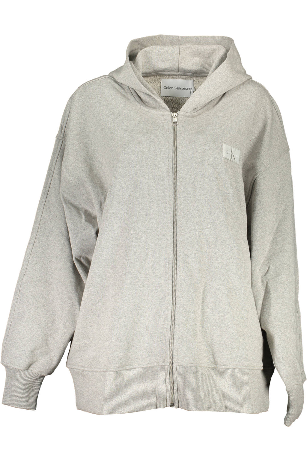 CALVIN KLEIN SWEATSHIRT MIT REISSVERSCHLUSS DAMEN GRAU