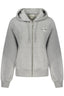 CALVIN KLEIN DAMEN-SWEATSHIRT MIT REISSVERSCHLUSS, GRAU