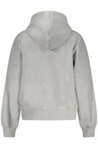 CALVIN KLEIN DAMEN-SWEATSHIRT MIT REISSVERSCHLUSS, GRAU