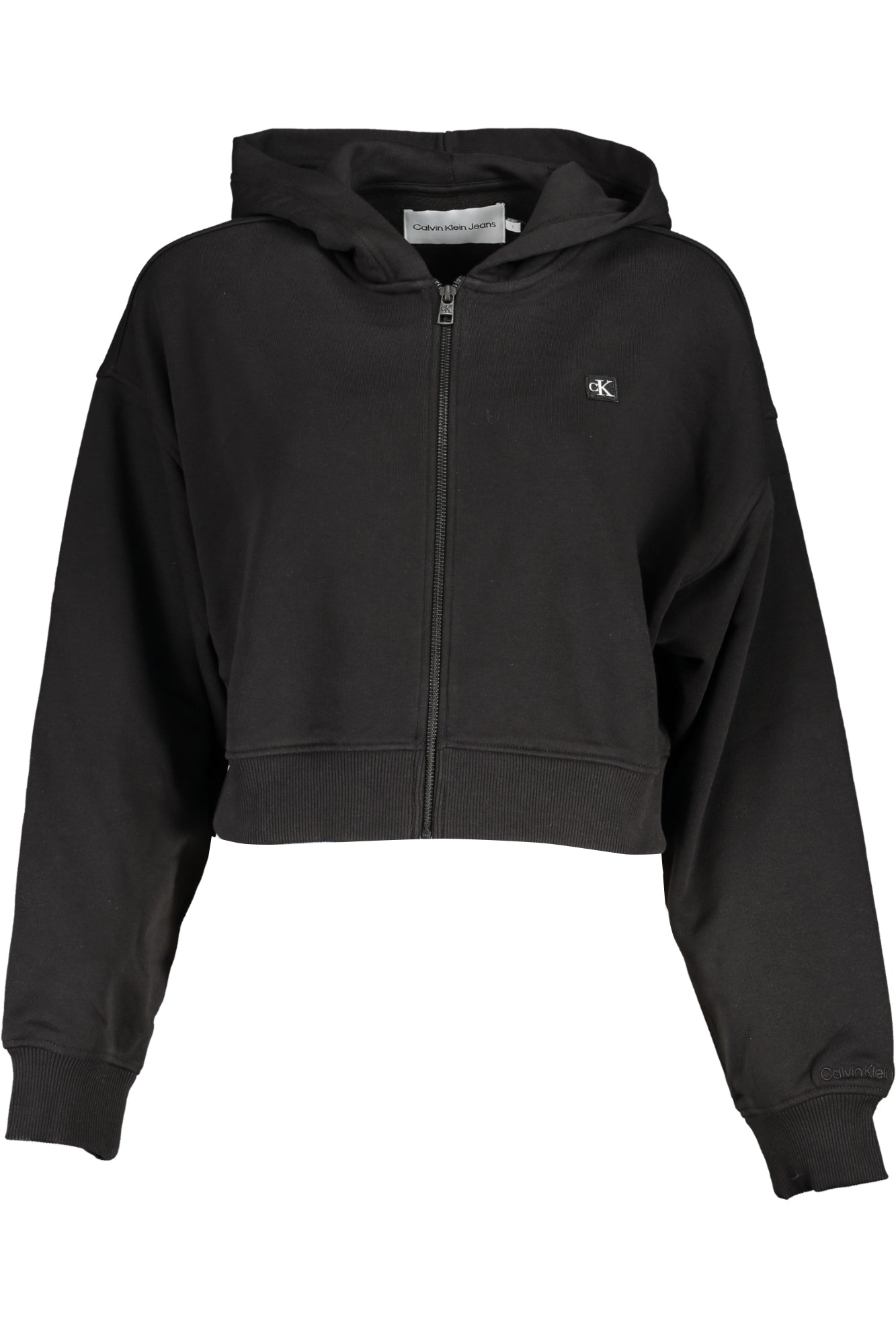 CALVIN KLEIN Sweatshirt Damen – Schwarzes Zip-Sweatshirt mit Kapuze Schwarz