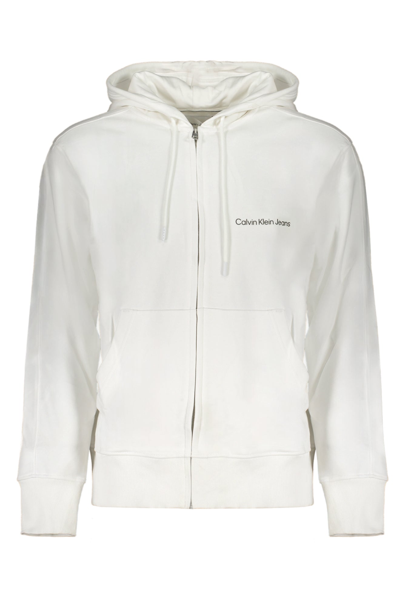 CALVIN KLEIN WHITE ZIPPER SWEATSHIRT FOR MEN Main image