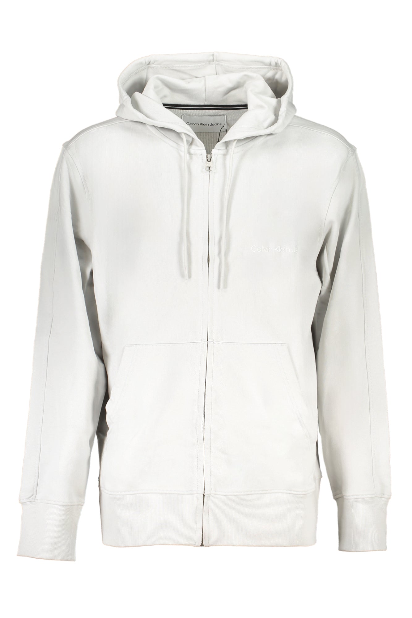 Calvin Klein Herren-Sweatshirt Mit Grauem Zip Grau