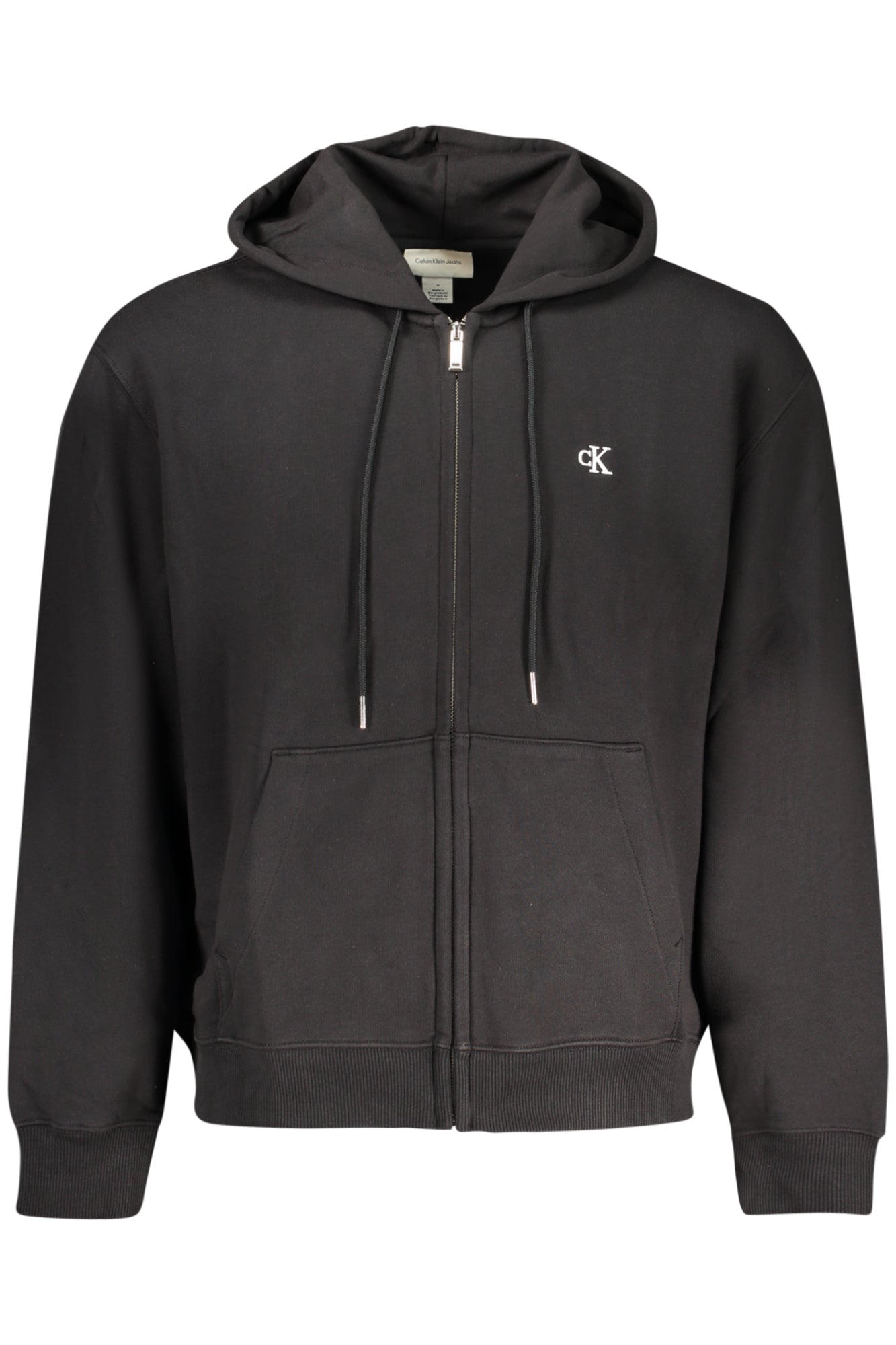 CALVIN KLEIN Herren Sweatshirt – mit Kapuze, mit Taschen Schwarz