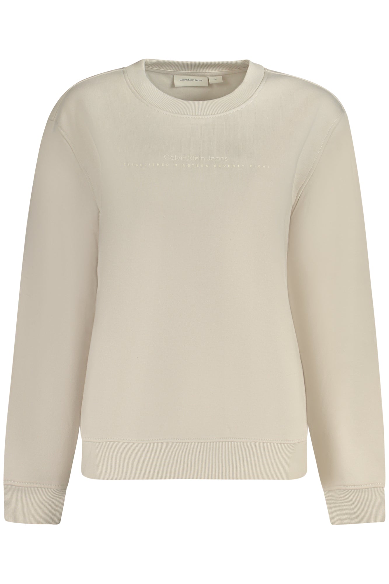 CALVIN KLEIN SWEATSHIRT OHNE REISSVERSCHLUSS DAMEN BEIGE