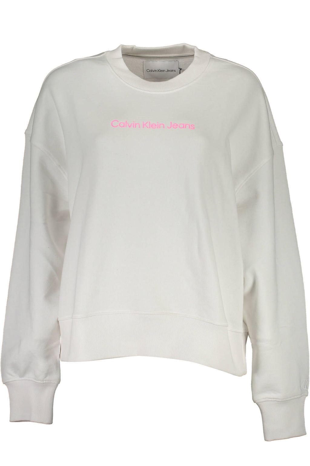 CALVIN KLEIN SWEATSHIRT OHNE REISSVERSCHLUSS DAMEN WEISS