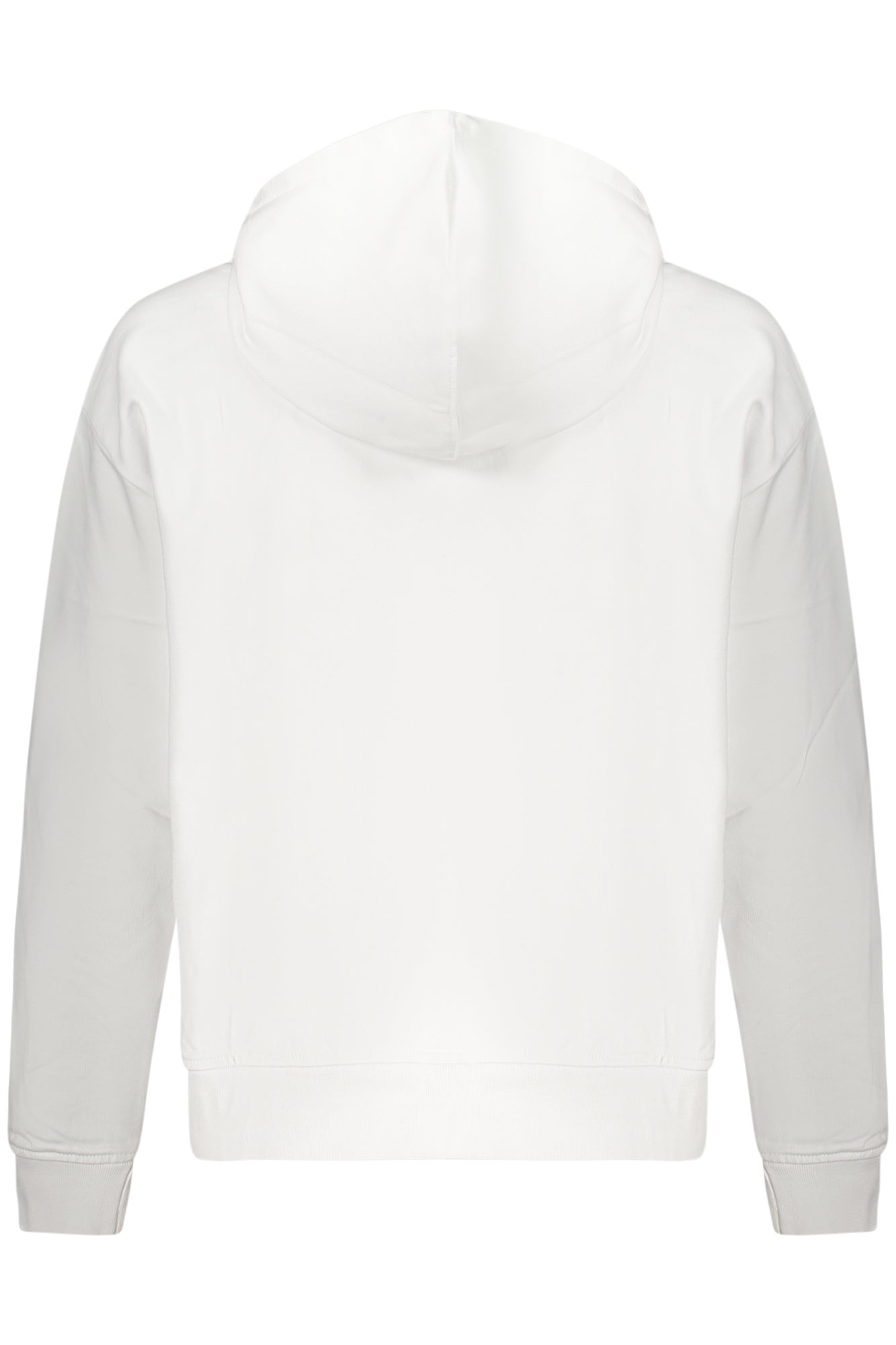 CALVIN KLEIN Damen-Sweatshirt mit Reißverschluss – Weißes Kapuzen-Sweatshirt für Damen Weiß