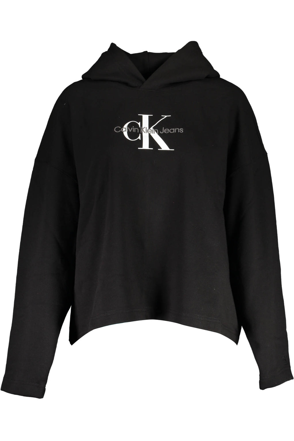 CALVIN KLEIN DAMEN SWEATSHIRT OHNE REISSVERSCHLUSS SCHWARZ