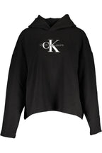 CALVIN KLEIN DAMEN SWEATSHIRT OHNE REISSVERSCHLUSS SCHWARZ