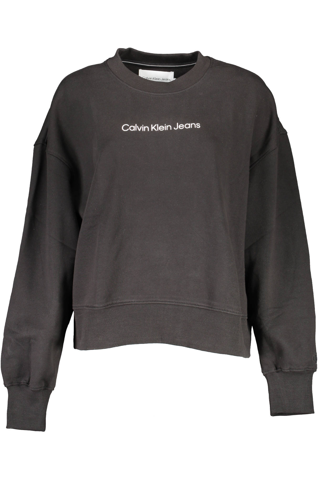 CALVIN KLEIN DAMEN-SWEATSHIRT MIT REISSVERSCHLUSS SCHWARZ Hauptbild