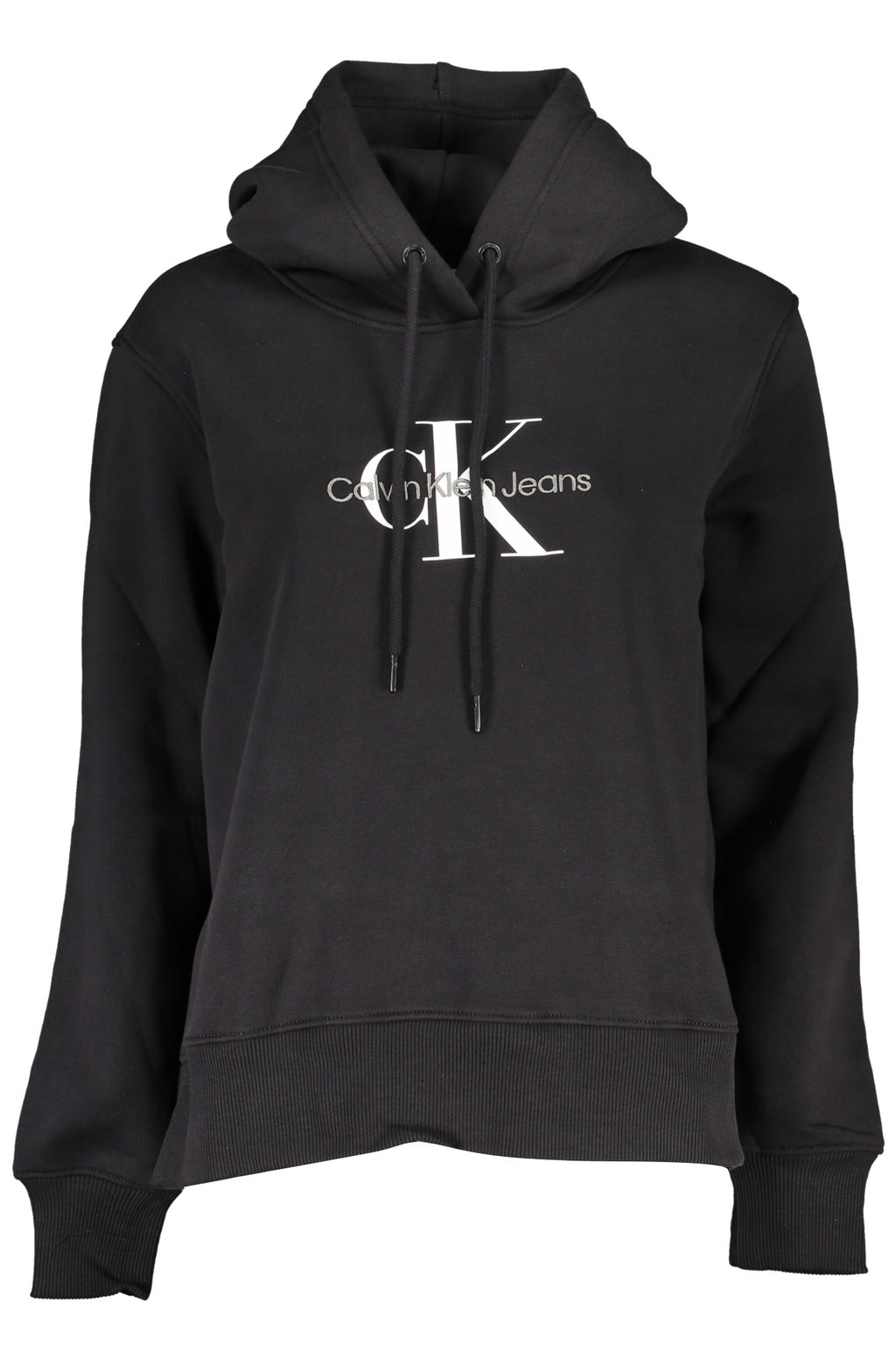 CALVIN KLEIN DAMEN-SWEATSHIRT MIT REISSVERSCHLUSS SCHWARZ