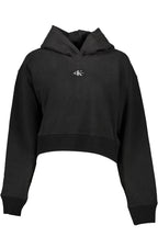 CALVIN KLEIN DAMEN SWEATSHIRT OHNE REISSVERSCHLUSS SCHWARZ