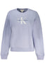 CALVIN KLEIN DAMEN-SWEATSHIRT MIT REISSVERSCHLUSS IN LILA