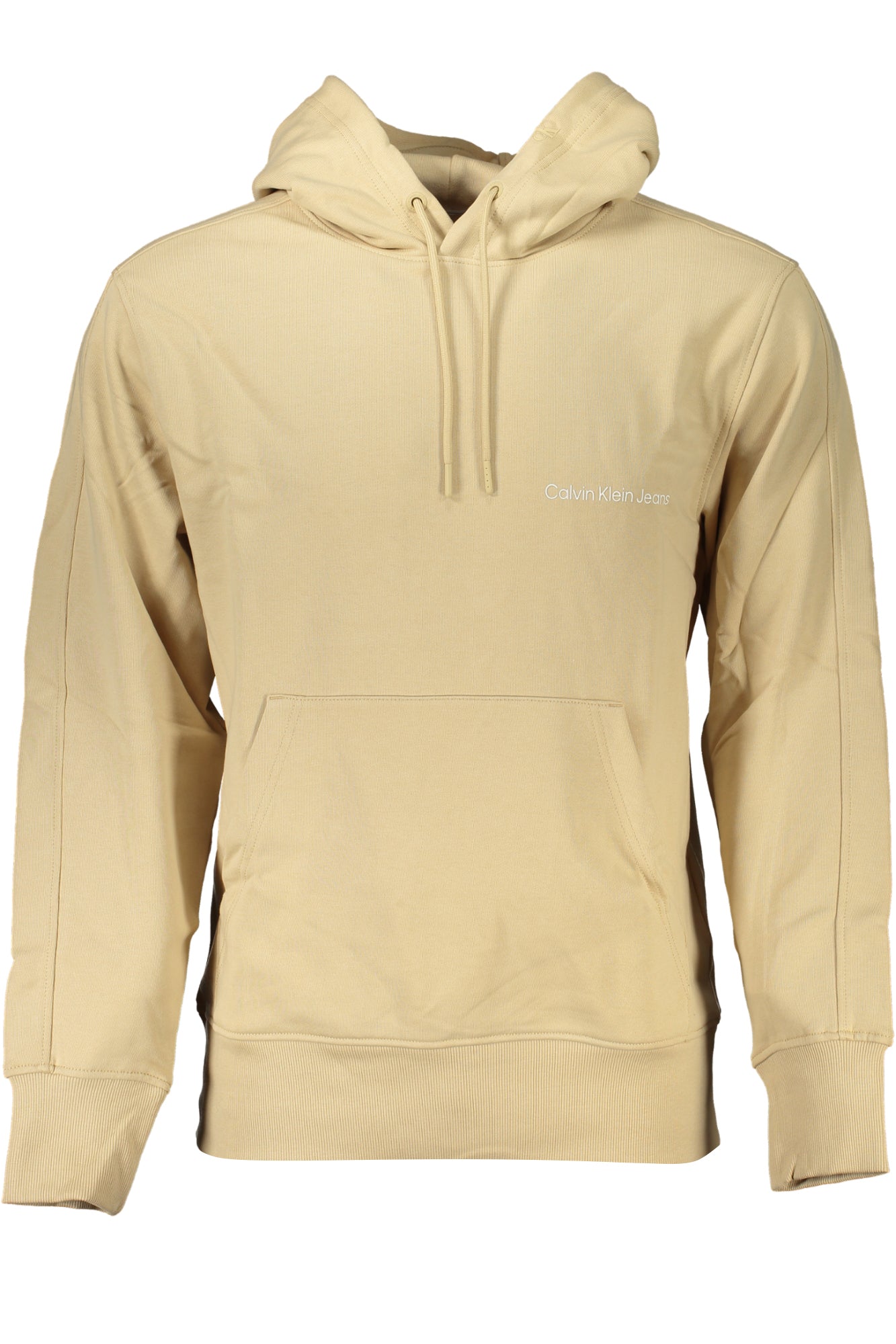 Calvin Klein Herren-Sweatshirt Grau Mit Reissverschluss Beige