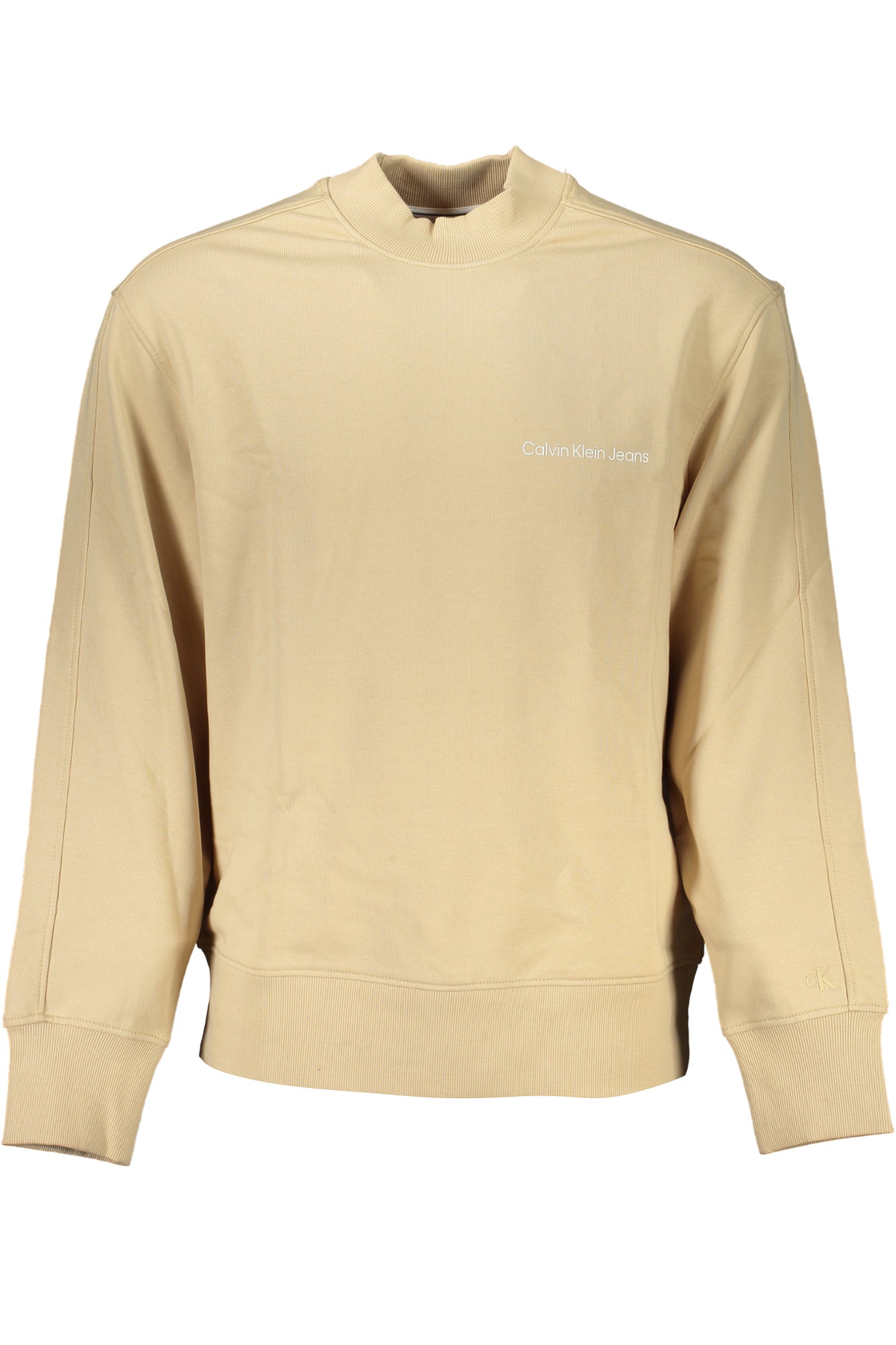 CALVIN KLEIN BEIGE SWEATSHIRT WITH ZIPPER FOR MEN Main image