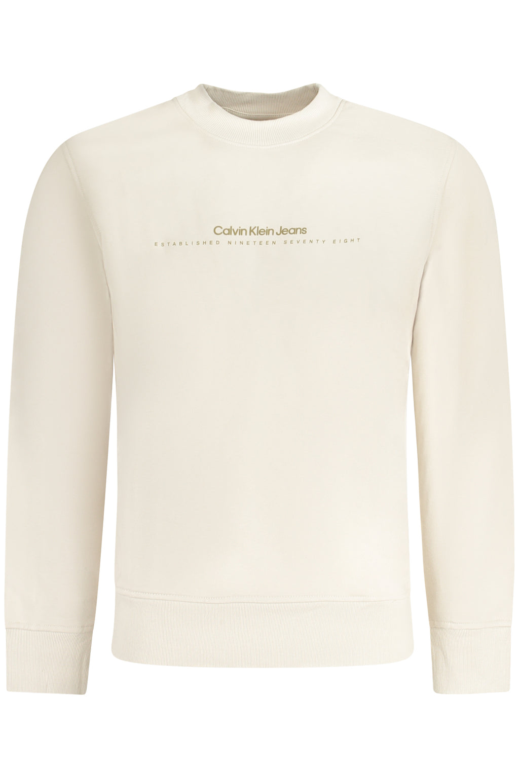 CALVIN KLEIN SWEATSHIRT OHNE REISSVERSCHLUSS HERREN BEIGE