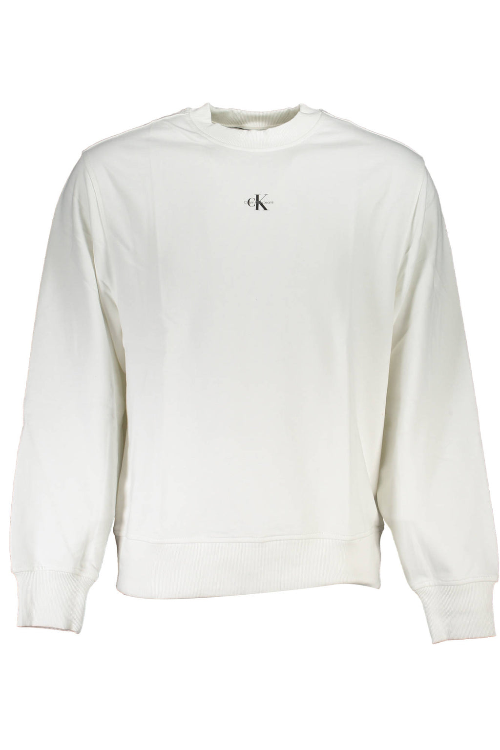 CALVIN KLEIN HERREN-SWEATSHIRT MIT ZIP WEISS