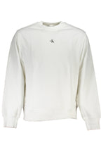 CALVIN KLEIN HERREN-SWEATSHIRT MIT ZIP WEISS