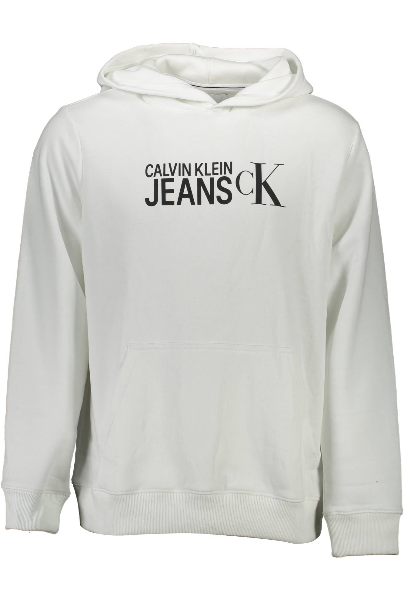 Calvin Klein Sweatshirt Ohne Reissverschluss Herren Weiss Weiß Hauptbild