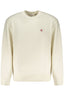 CALVIN KLEIN Sweatshirt Herren mit Reißverschluss – Weißes Logo-Sweatshirt Weiß