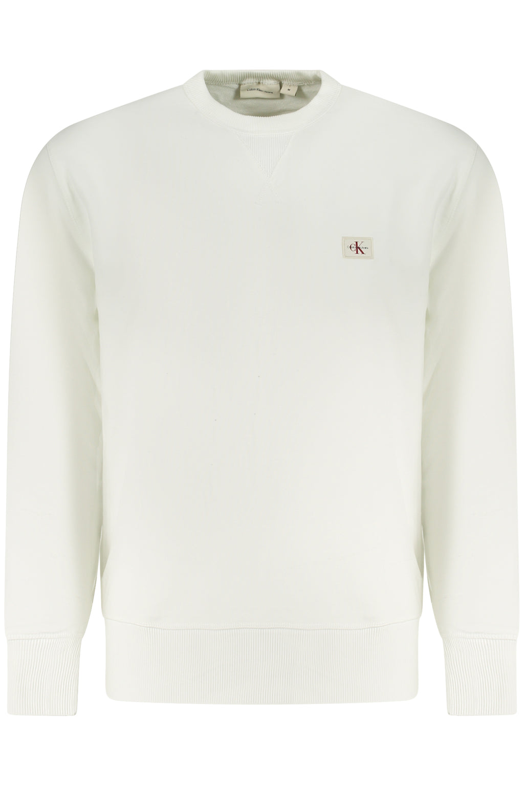 CALVIN KLEIN HERREN-SWEATSHIRT MIT ZIP WEISS