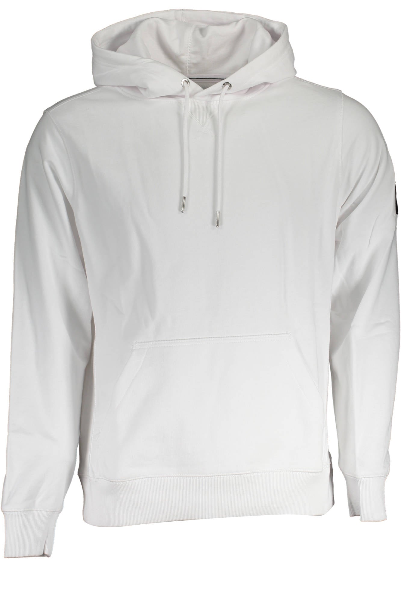 Calvin Klein Sweatshirt Herren mit Zip – Weißes Kapuzen-Sweatshirt aus Baumwolle Weiß