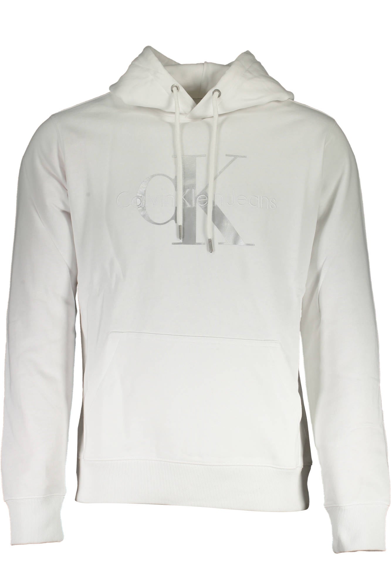 CALVIN KLEIN WEISS HERREN SWEATSHIRT OHNE REISSVERSCHLUSS Hauptbild