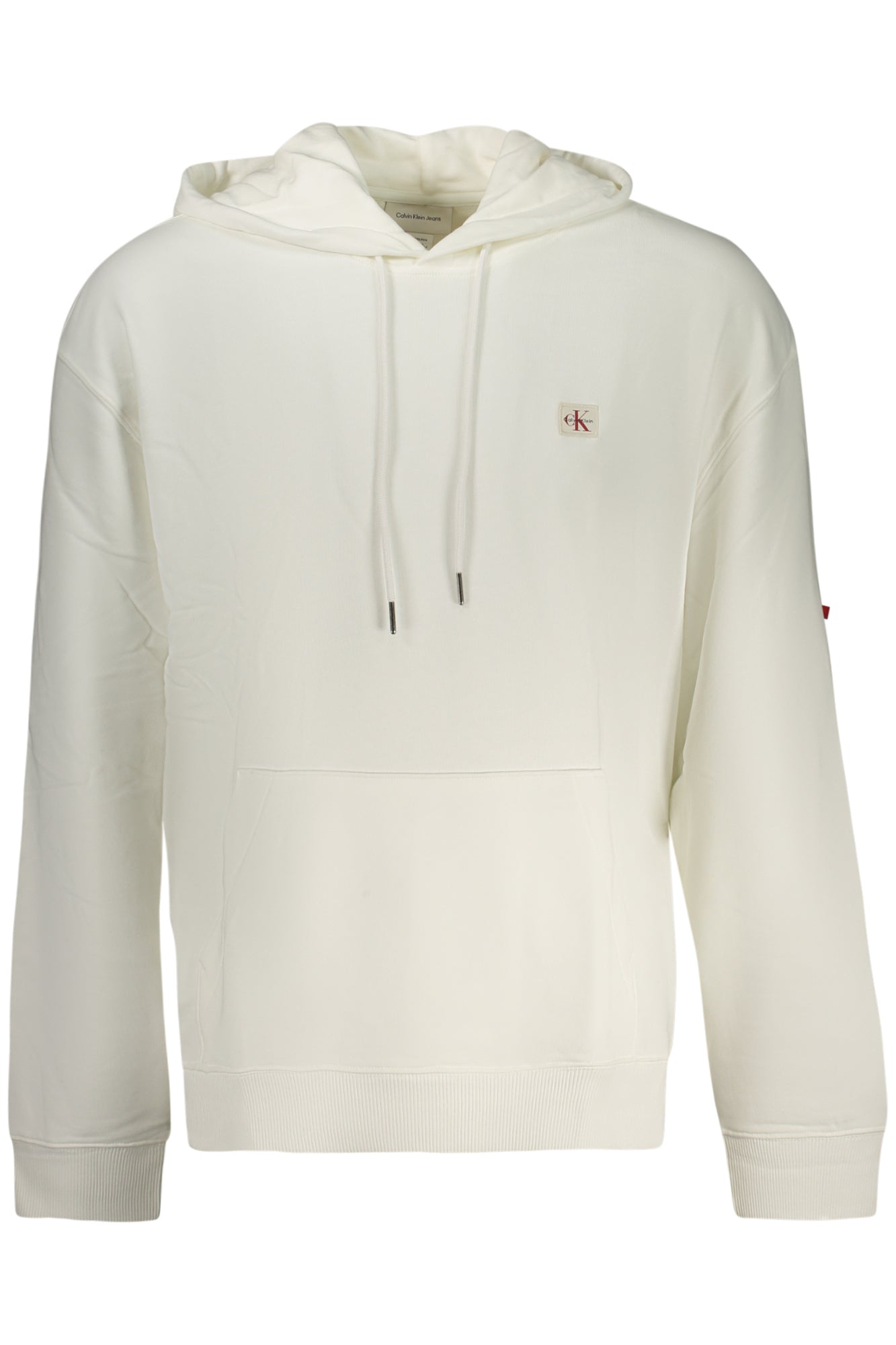 CALVIN KLEIN Herren-Sweatshirt mit Reißverschluss, weiß Weiß