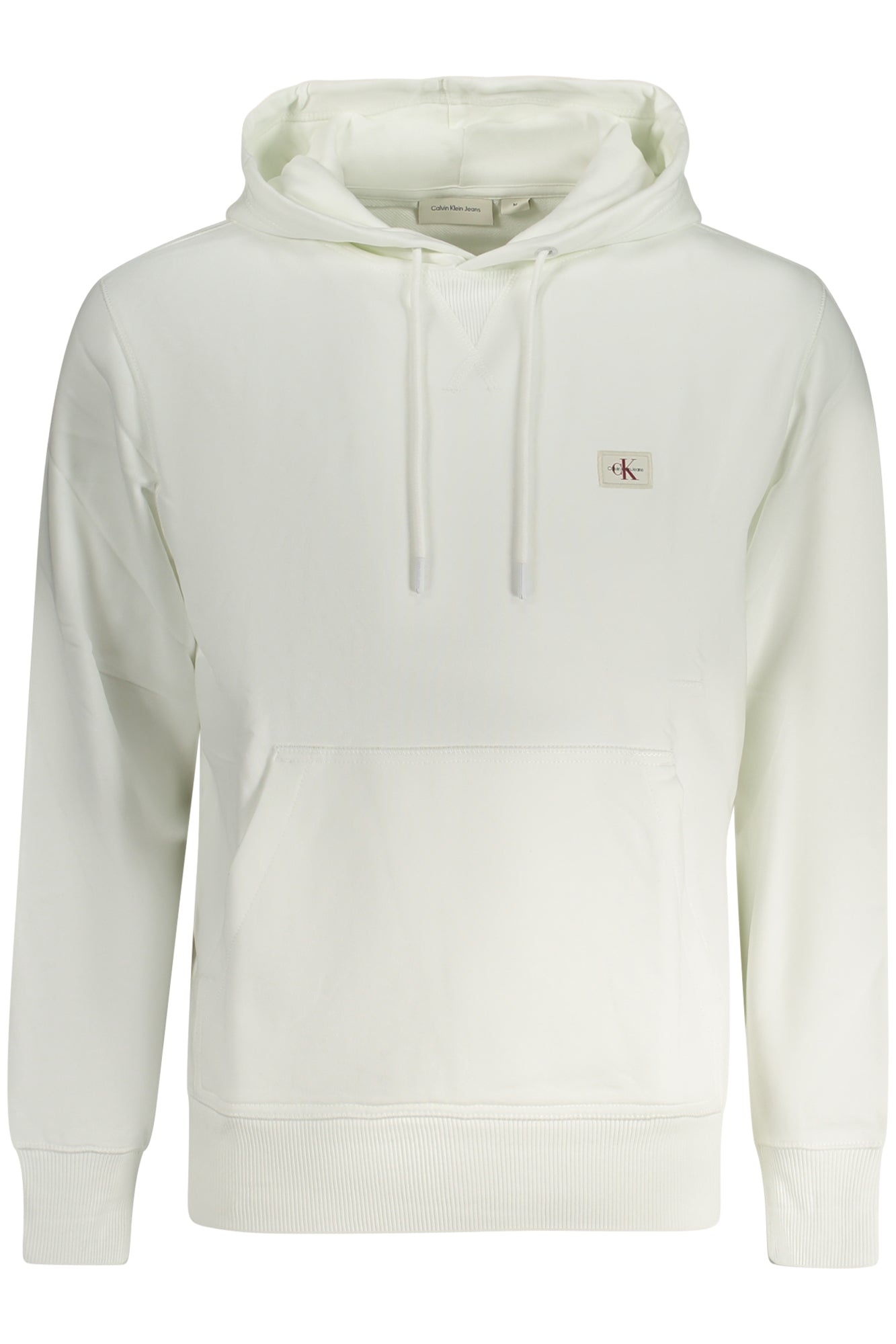 CALVIN KLEIN Herren Sweatshirt – mit Kapuze, aus Baumwolle Weiß
