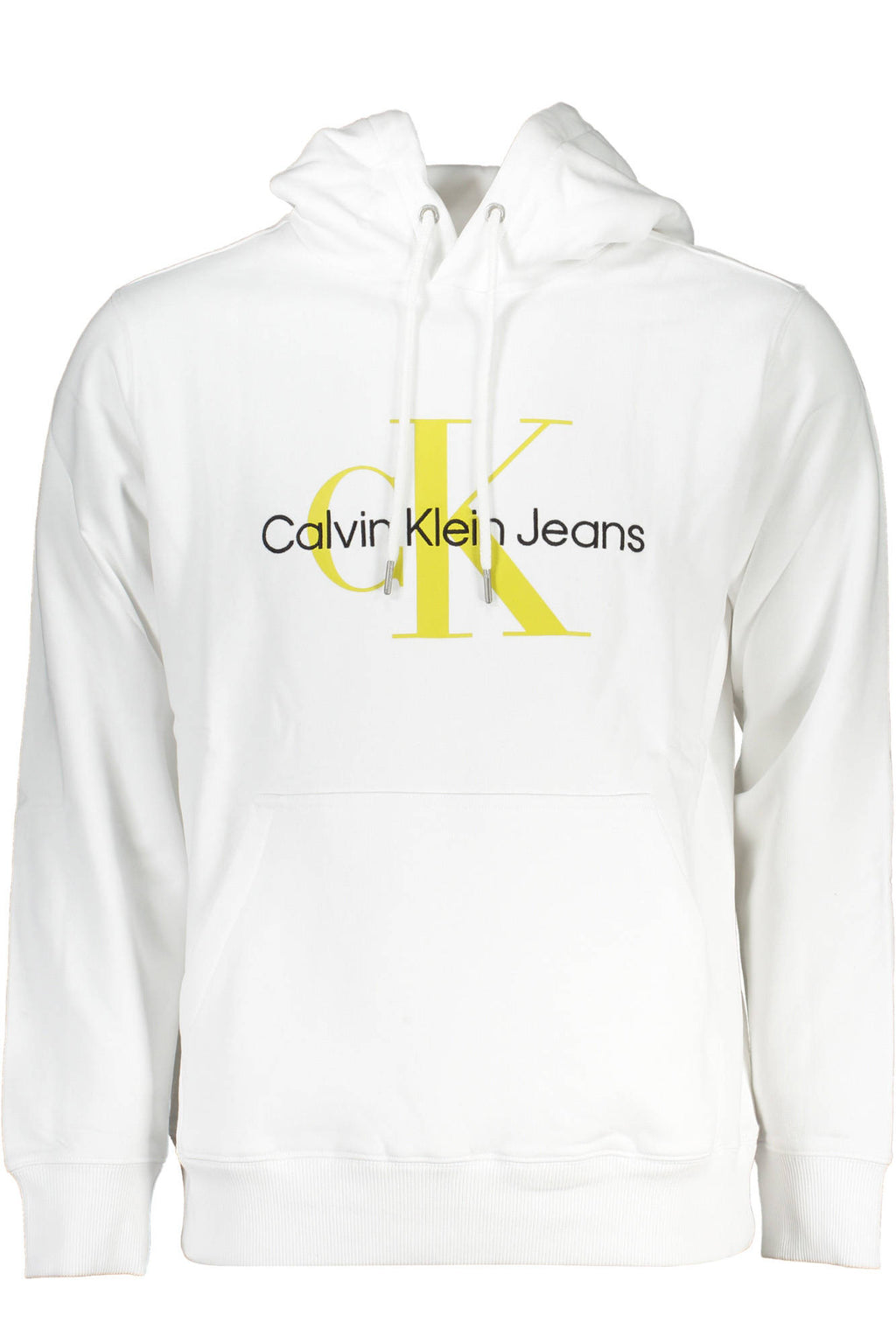 CALVIN KLEIN WEISSES SWEATSHIRT FÜR HERREN MIT REISSVERSCHLUSS