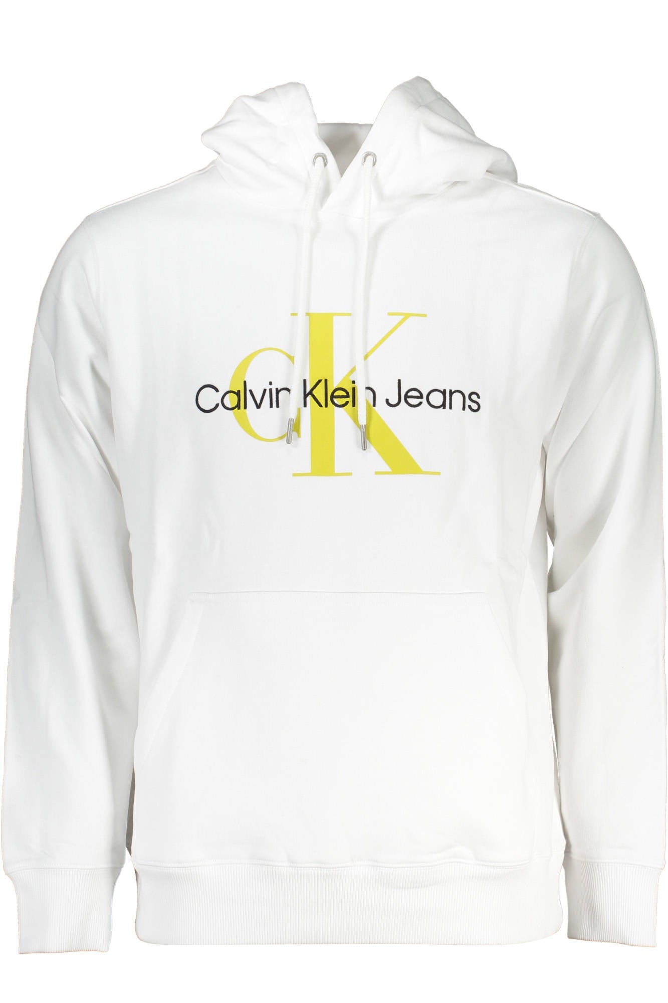 CALVIN KLEIN WEISSES SWEATSHIRT FÜR HERREN MIT REISSVERSCHLUSS