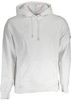 CALVIN KLEIN HERREN-SWEATSHIRT MIT ZIP WEISS