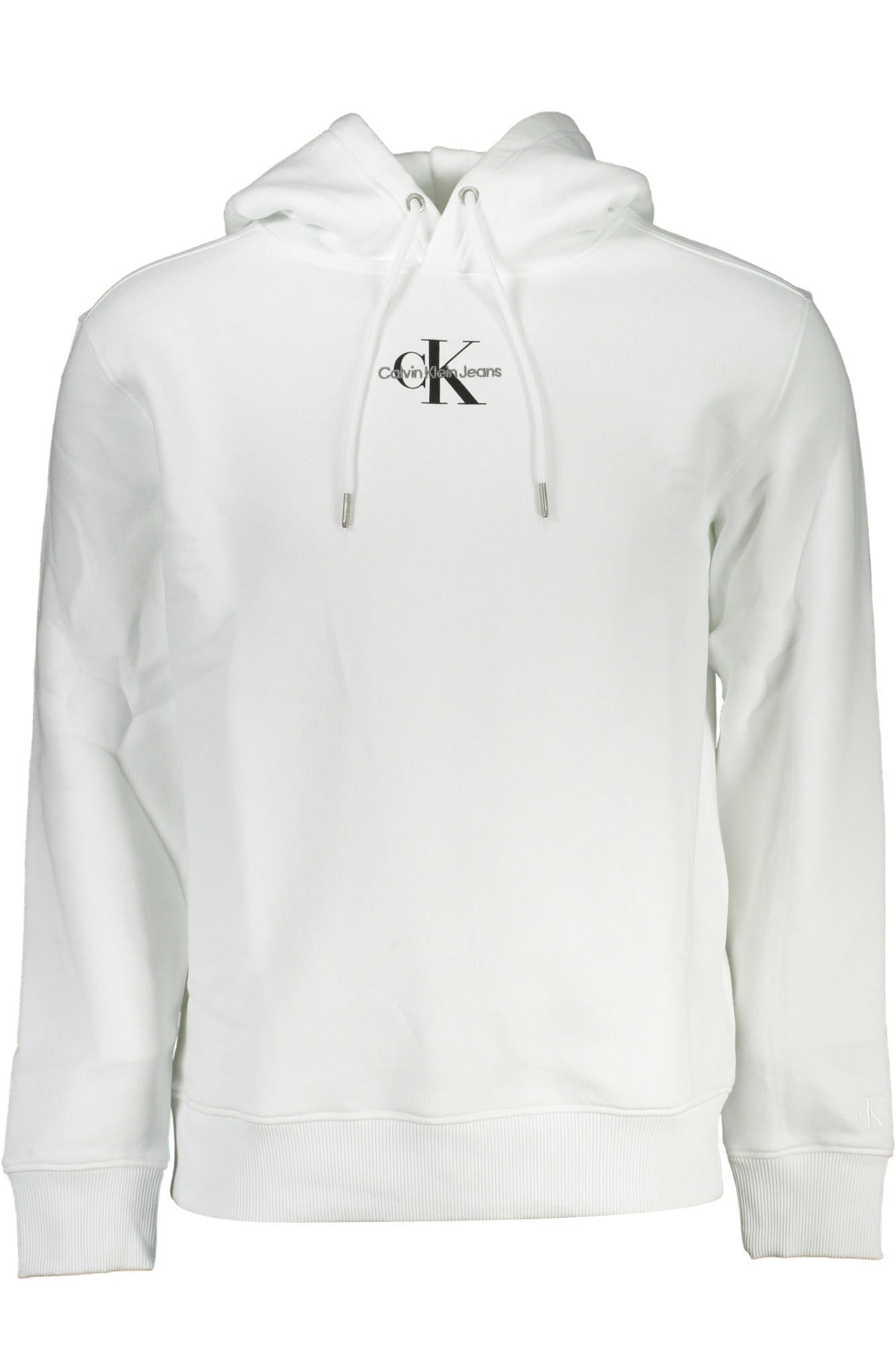 CALVIN KLEIN WHITE MEN'S SWEATSHIRT WITH ZIPPER Main image