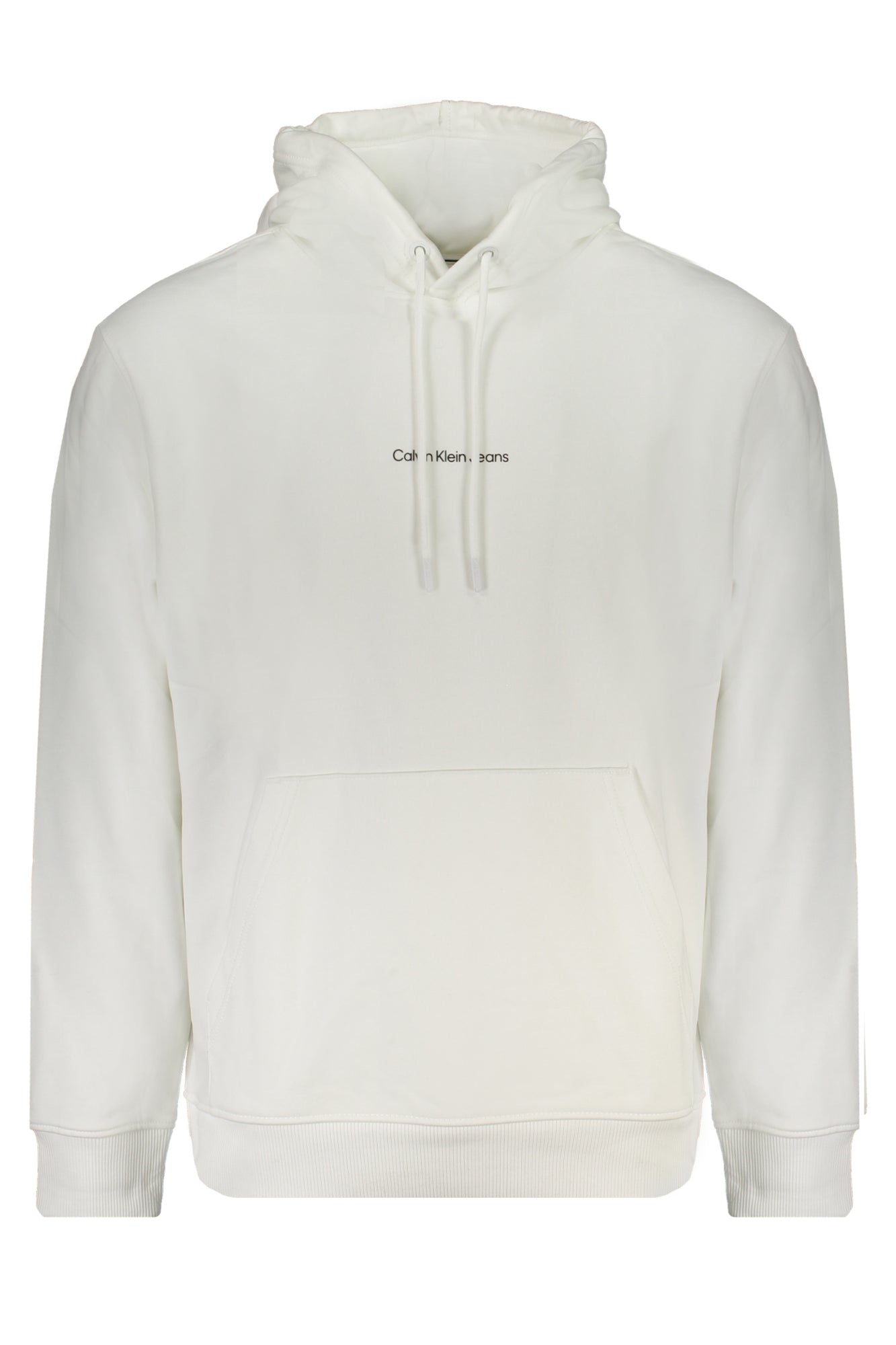 Calvin Klein Schwarzes Herren-Sweatshirt Mit Reissverschluss Weiß