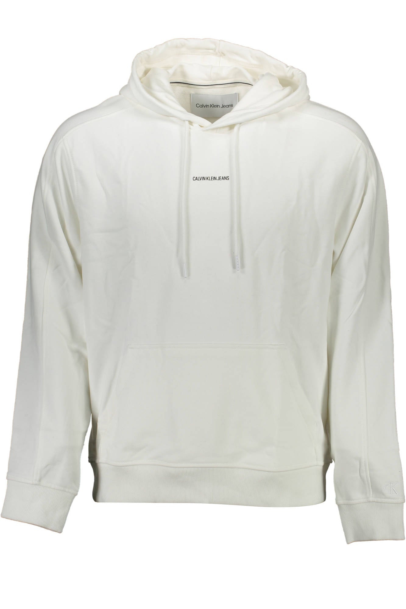 CALVIN KLEIN HERREN-SWEATSHIRT MIT ZIP WEISS