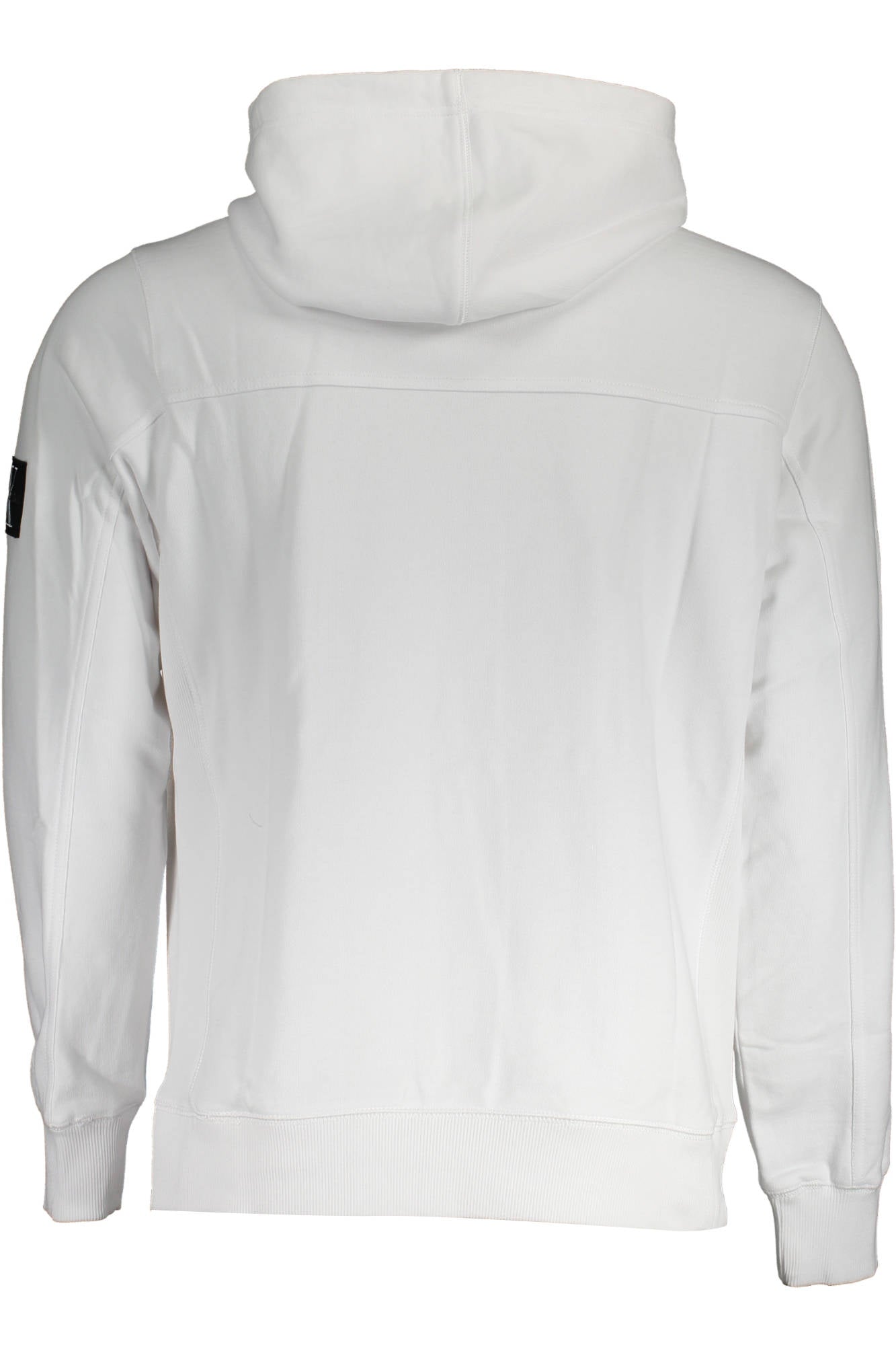 Calvin Klein Sweatshirt Herren mit Zip – Weißes Kapuzen-Sweatshirt aus Baumwolle Weiß