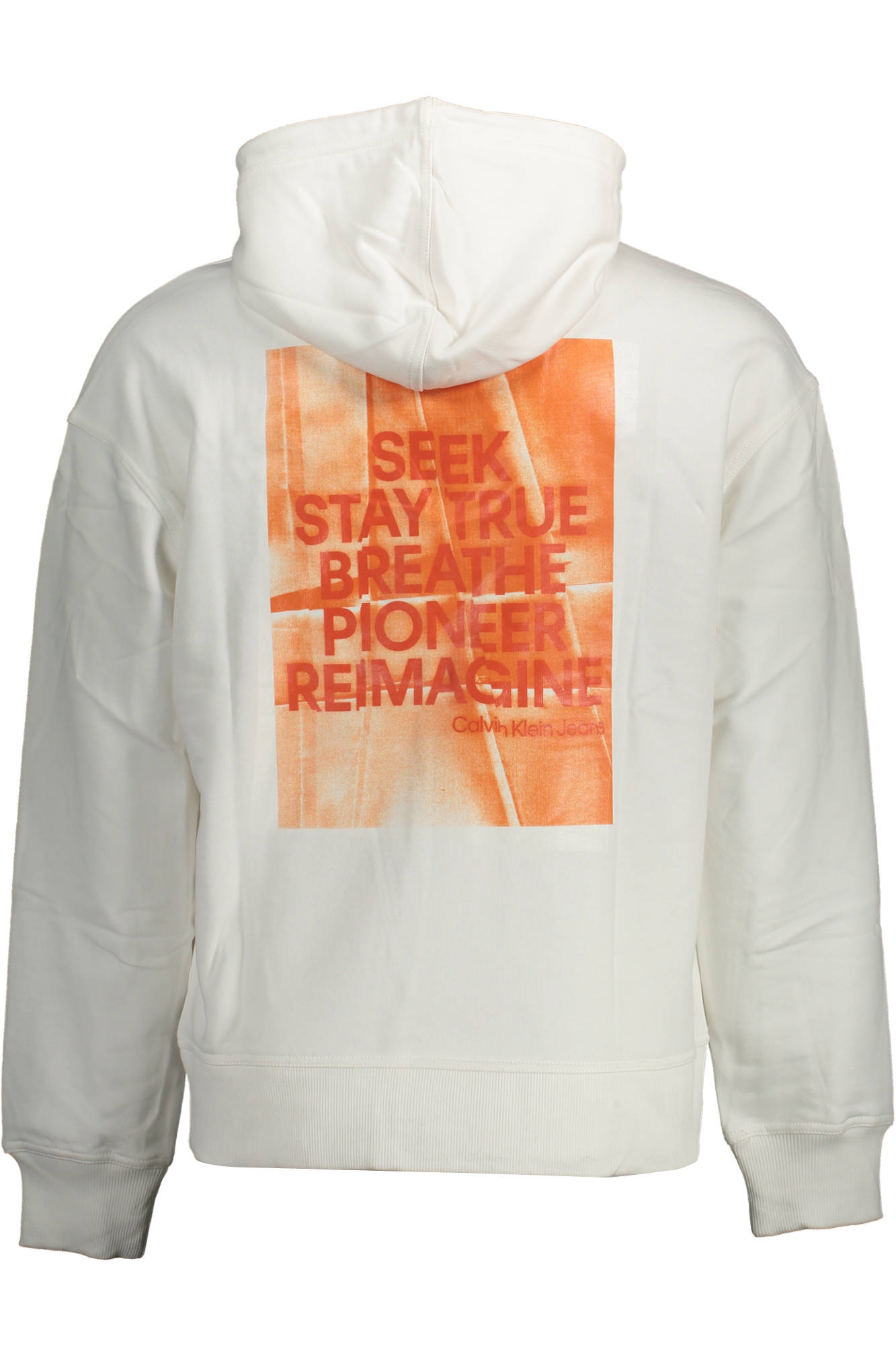 Calvin Klein Sweatshirt Ohne Reissverschluss Herren Weiss Weiß