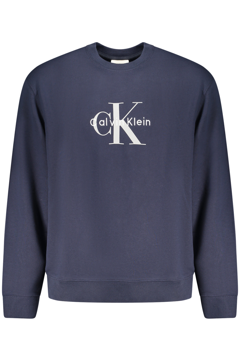 CALVIN KLEIN HERREN-SWEATSHIRT, BLAU, MIT REISSVERSCHLUSS